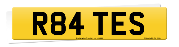 Registration number R84 TES